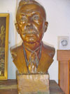 Buste en plâtre façon bronze de Maurice Duplessis